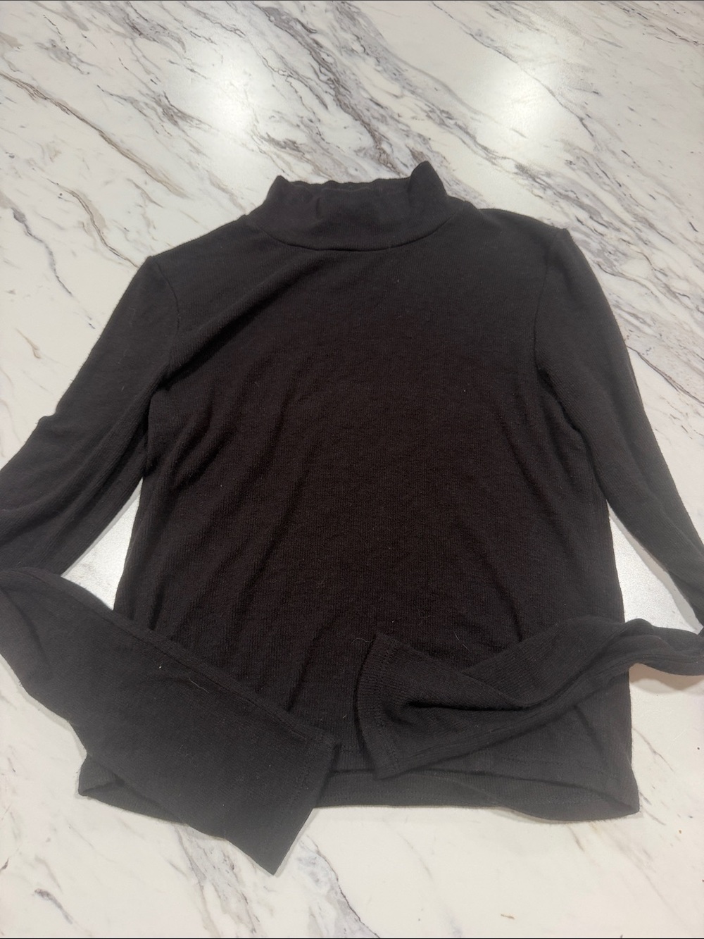 Wilfred Black Turtleneck Slim Knit Sweater